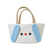 Cute Cartoon Bag Shopper Woven Casual Handbags (Multicolor)