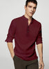 Men's Cotton Blend Solid Full Sleeves Shirt