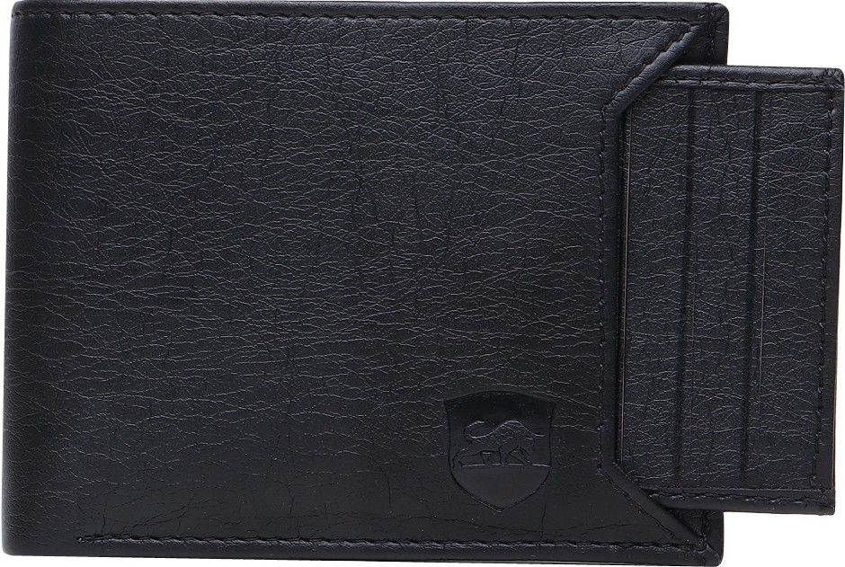 SAMTROH Trendy Black Artificial Leather Wallet