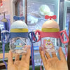 Summer Children's Plastic Convenient Straw Cup Handle Carrying Dual Use Gravity Ball Learning Drinking Cup